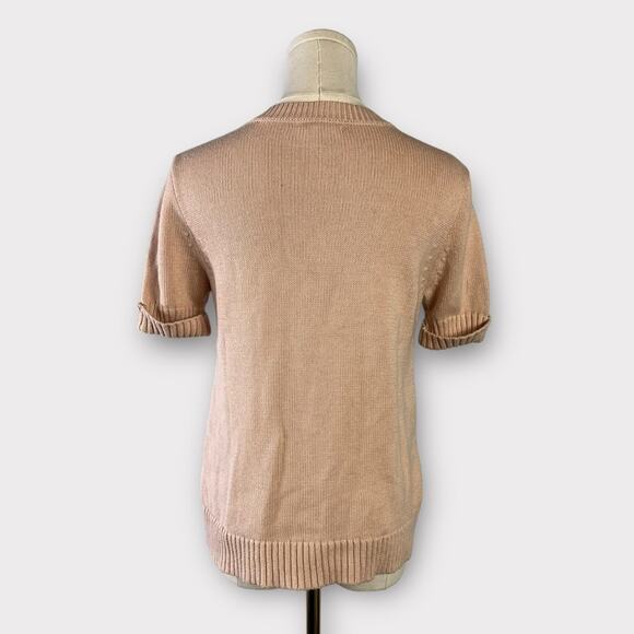 J.Crew Colorblock Peplum Eyelet Sweater Size XS - Picture 3 of 7